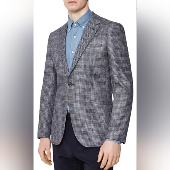 Reiss Other - Reiss Glen Plaid Slim Fit Blazer Size 36R